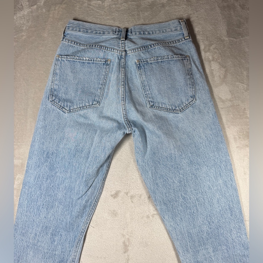 Agolde Jamie High Rise Tapered Intentionally Distressed 100% Cotton Jeans 27 - Picture 12 of 16